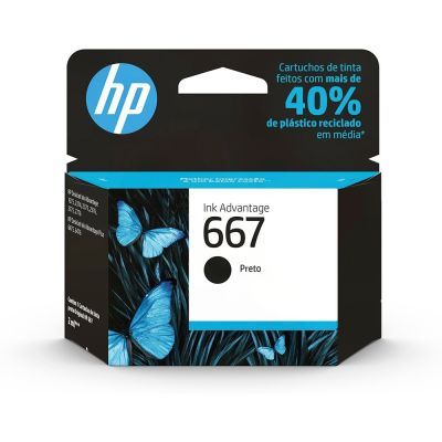 CARTUCHO ORIGINAL HP 667 PRETO