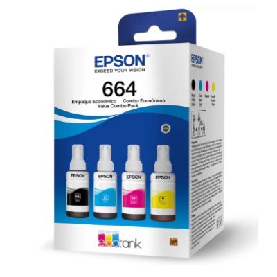 KIT TINTA EPSON ORIGINAL 664 