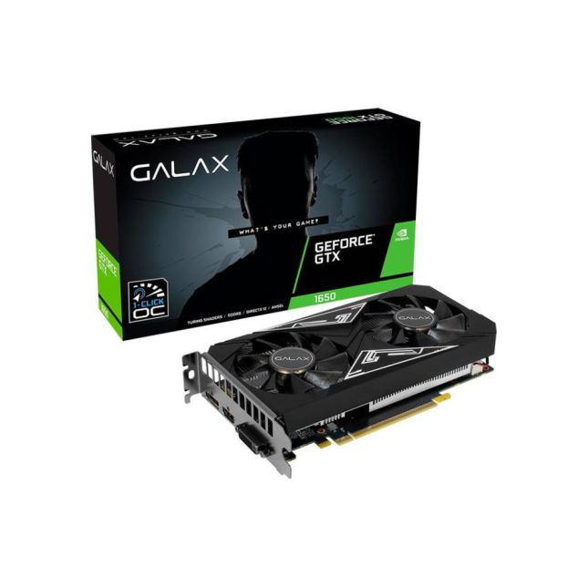  Placa de Video Galax Geforce Gtx 1650 Ex Plus 1 Click Oc 4gb Gddr6 - 128 Bits