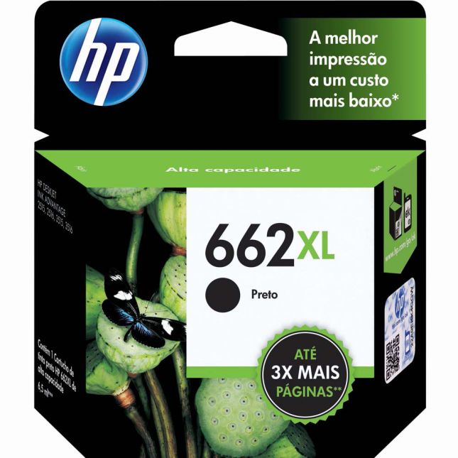 CARTUCHO ORIGINAL HP  662XL PRETO