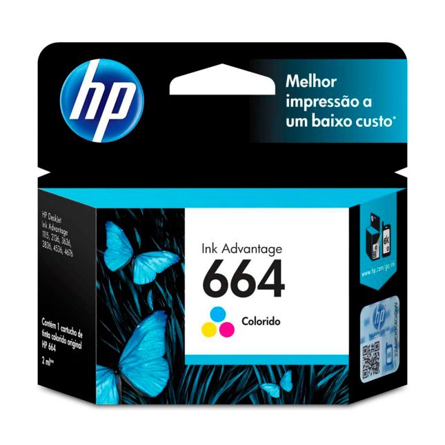 CARTUCHO ORIGINAL HP 664 TRICOLOR