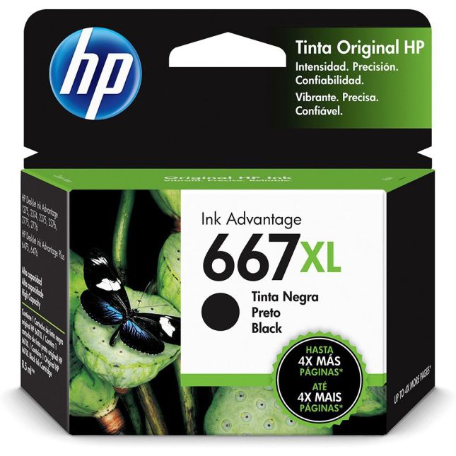 CARTUCHO ORIGINAL HP  667XL PRETO