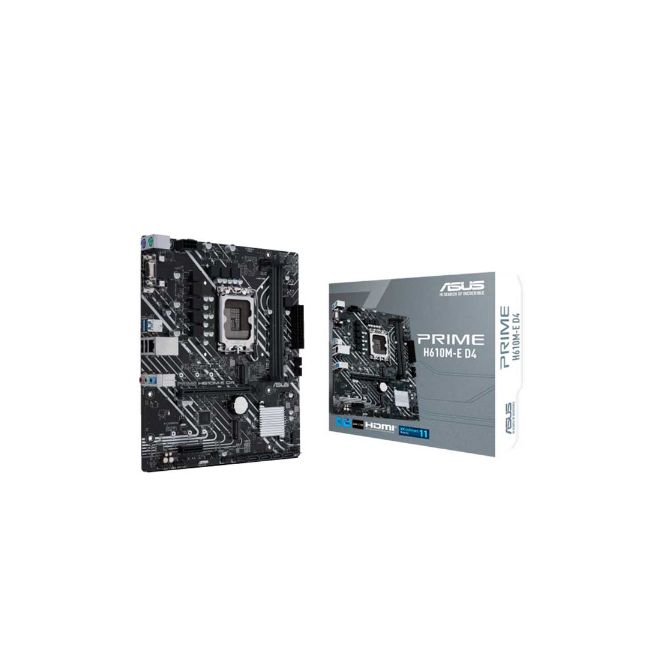 PLACA MAE (INTEL) ASUS PRIME H610M-E D4 DDR4 LGA1700 12° 13° E 14° GERACAO